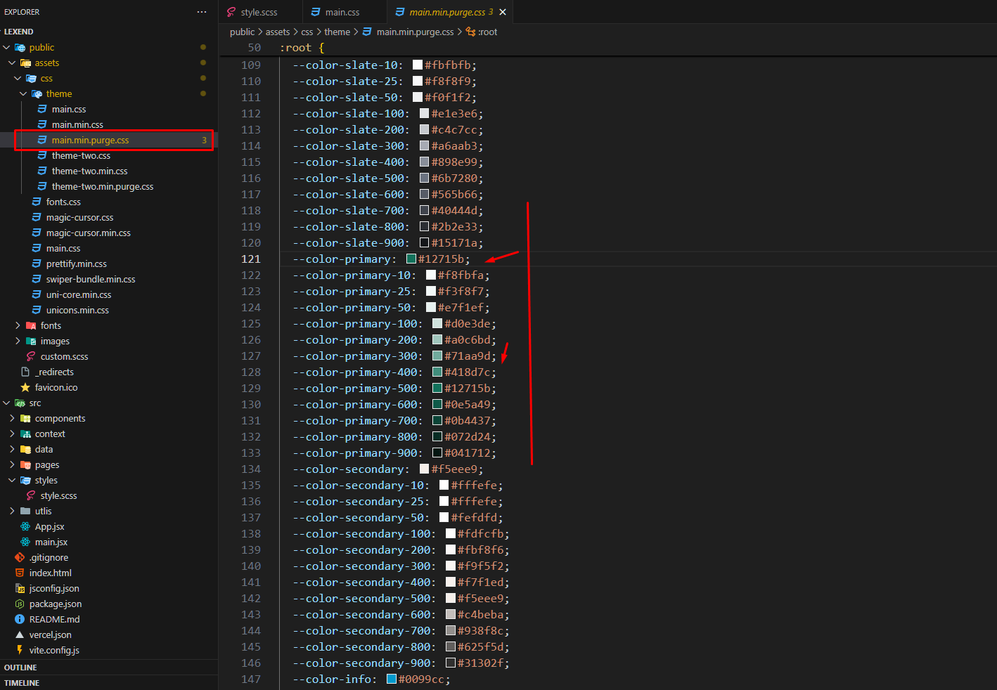 Change Back to Top Arrow Setting